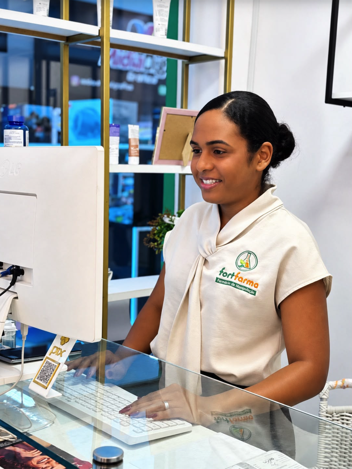 Atendimento da Fortfarma Farmácia de Manipulação